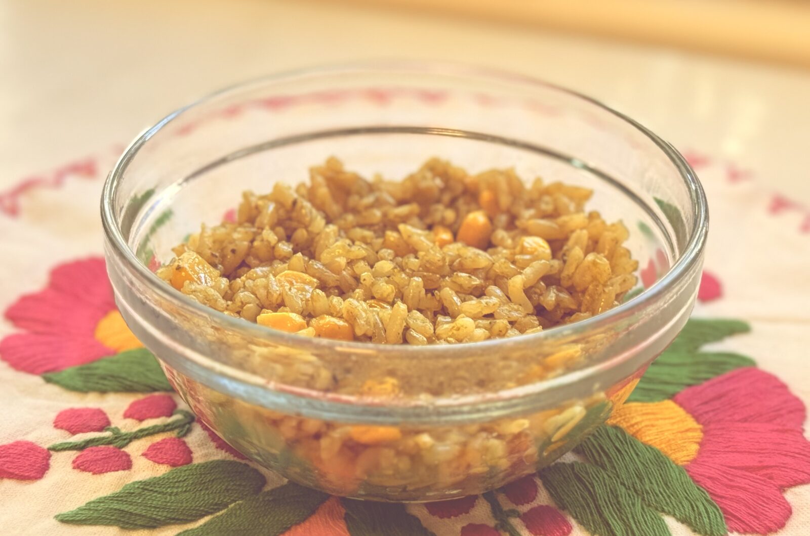 Arroz Verde with Fire-Roasted Poblanos (Mexican Green Rice)