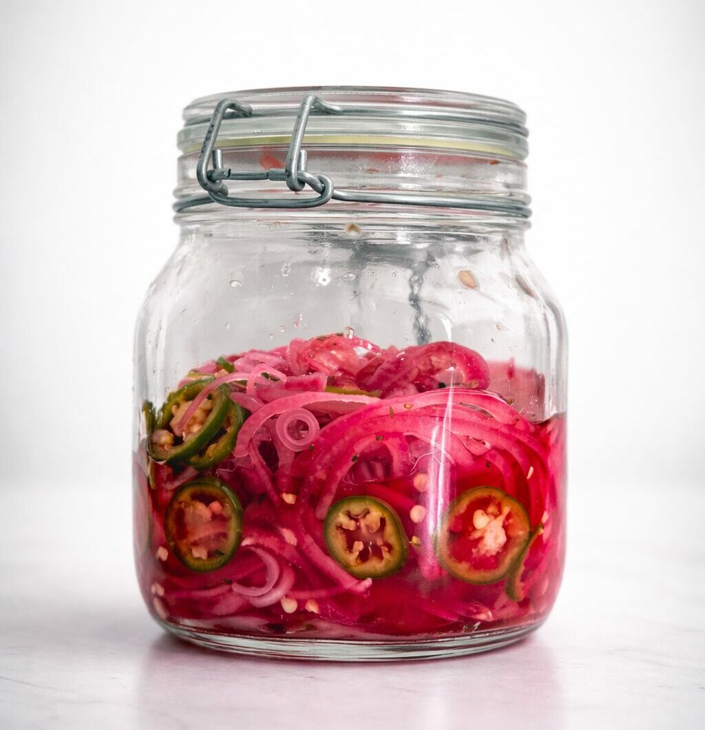 Pickled Red Onion with Serrano