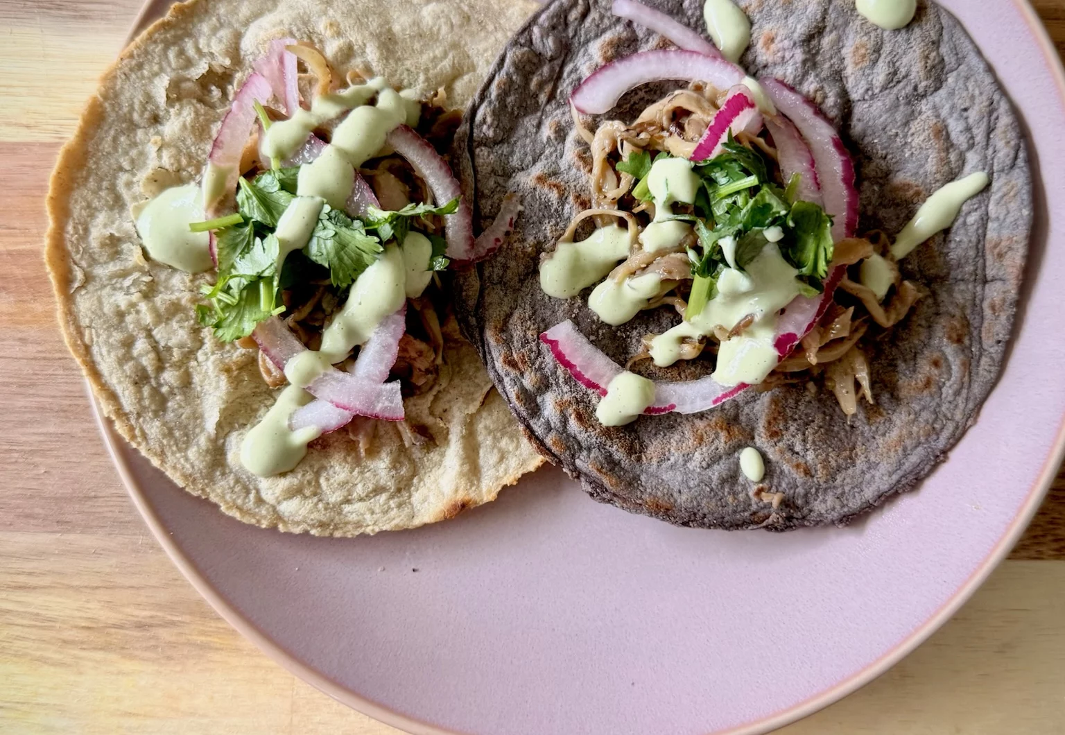 Vegan Oyster Mushroom Tacos (Carnitas-Style)