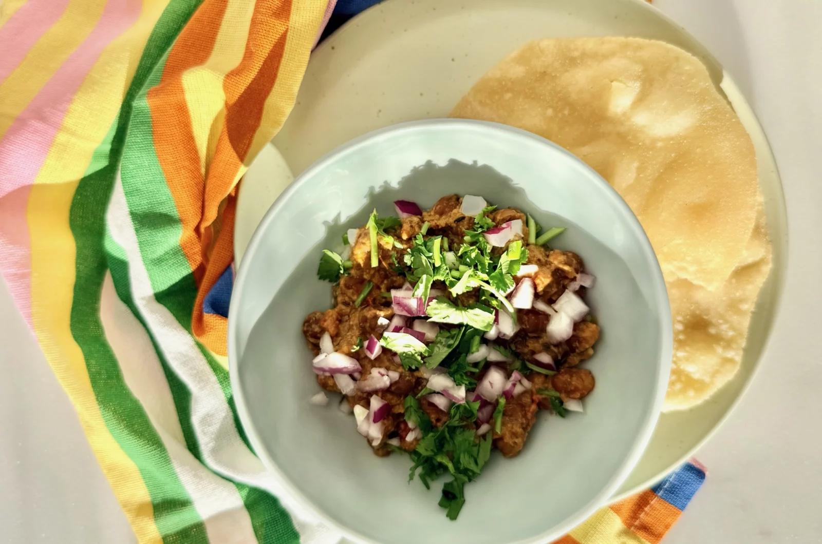 Gujarati Chana Nu Shaak (Kala Chana, Vegan)