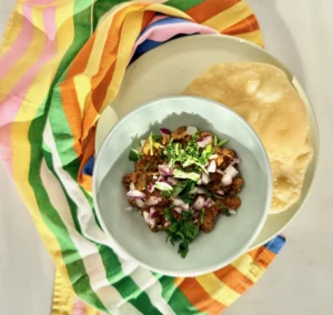 Gujarati Chana Nu Shaak (Kala Chana, Vegan)